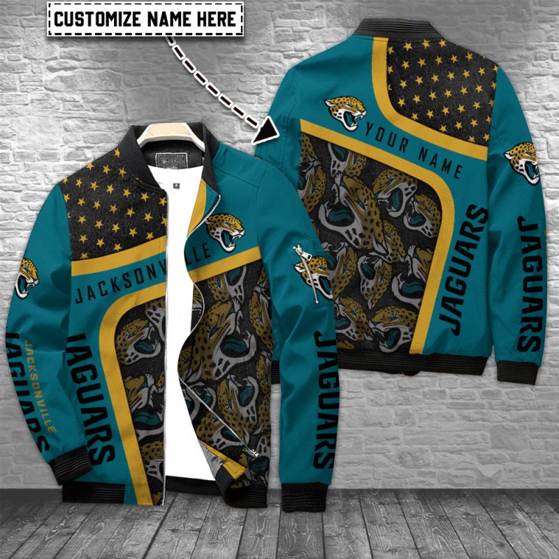 Jacksonville Jaguars Personalized Bomber Jacket