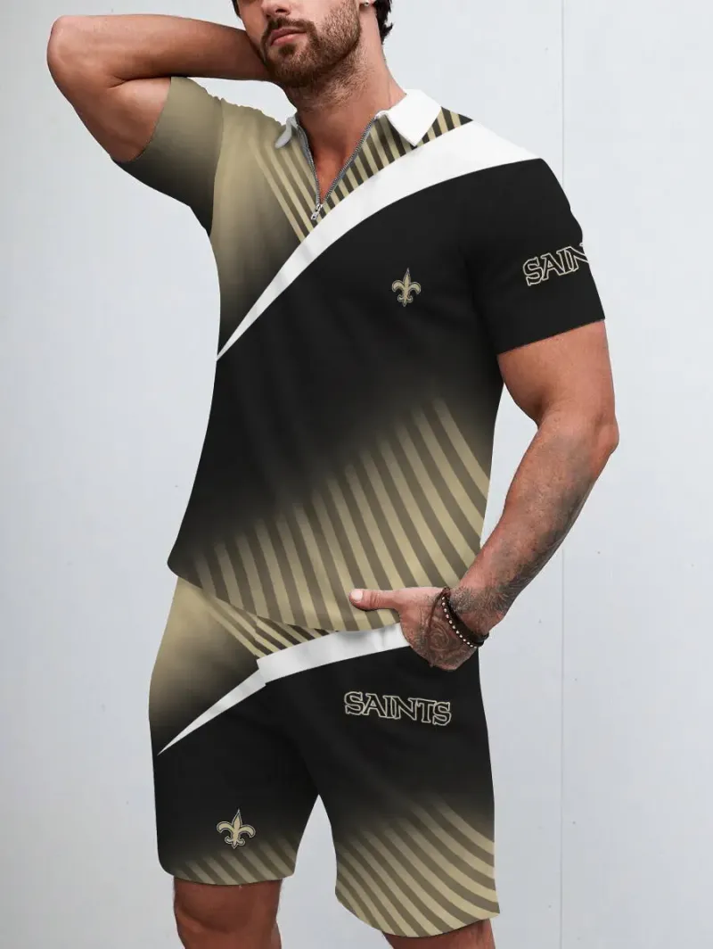 New Orleans Saints Limited Edition Polo Shirt and Shorts