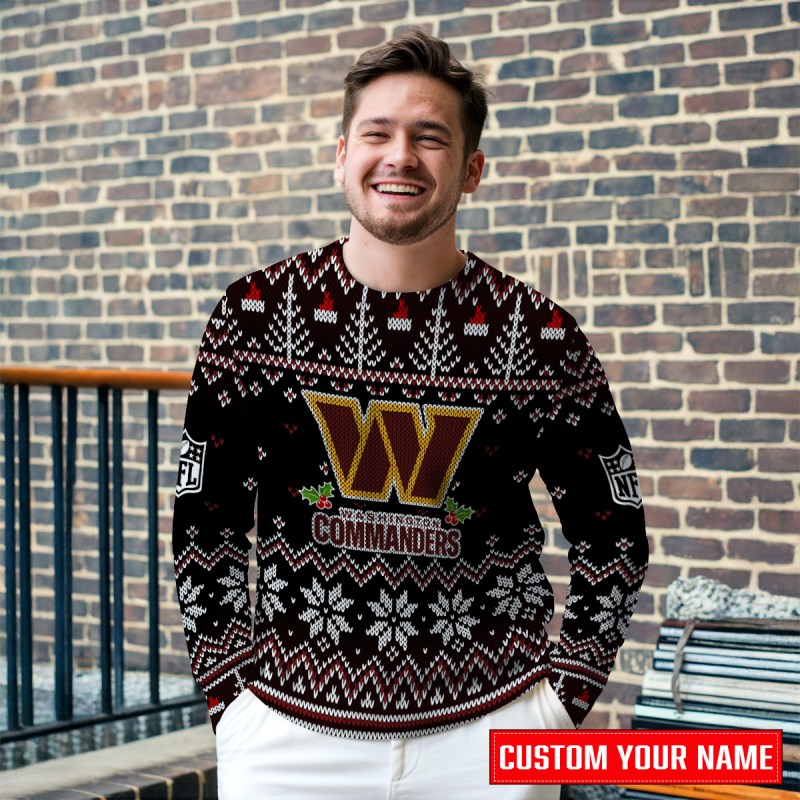 Washington Commanders Premium Ugly Christmas Sweater - MKOutdoor2