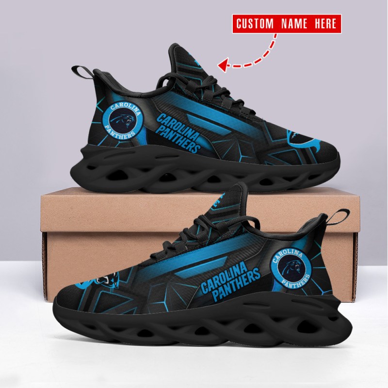 Carolina Panthers Yezy Running Sneakers