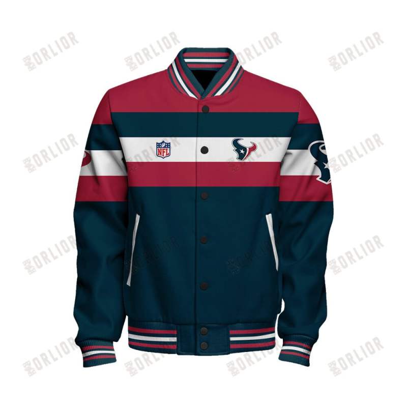 Houston Texans Varsity Jacket Front