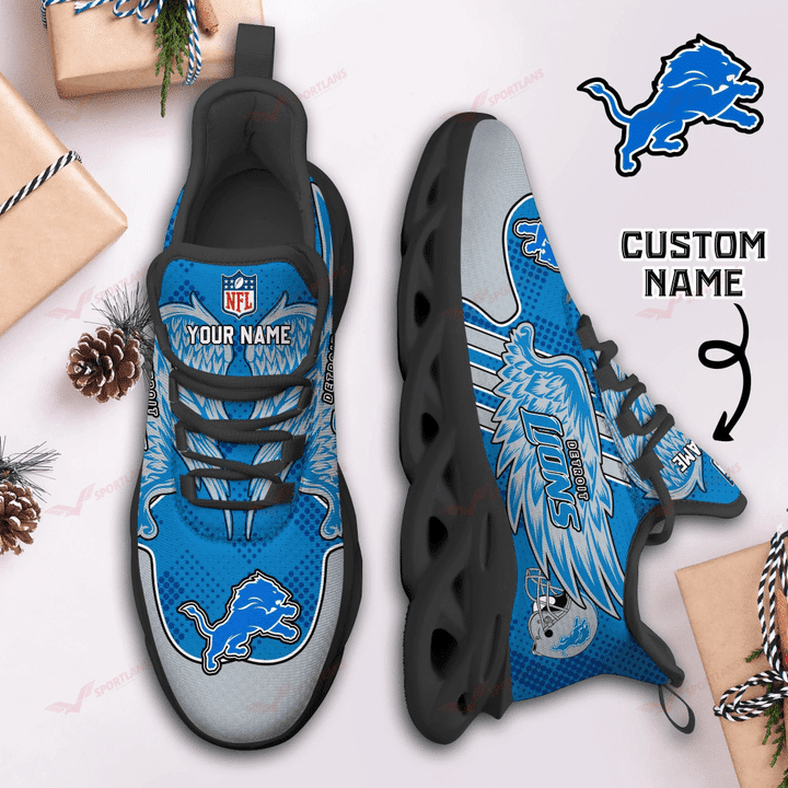 Detroit Lions Sneakers Back View