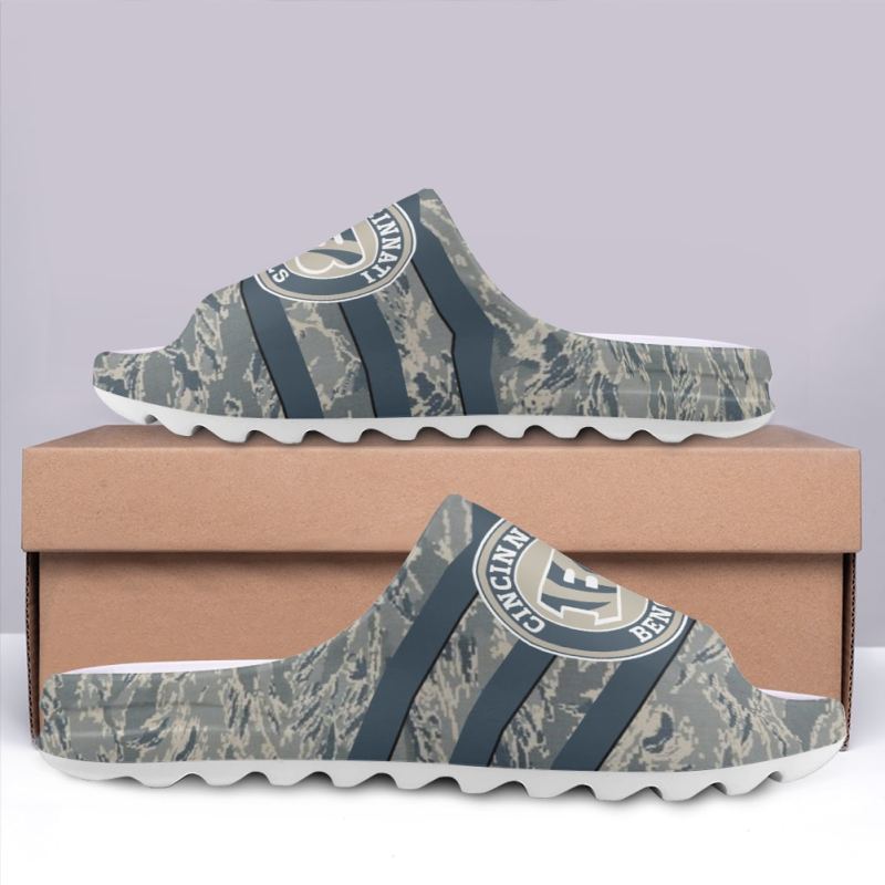Cincinnati Bengals Yeezy Slippers - Top View