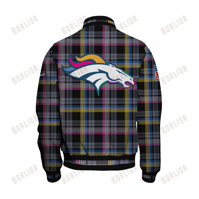 Denver Broncos Varsity Jacket Detail View