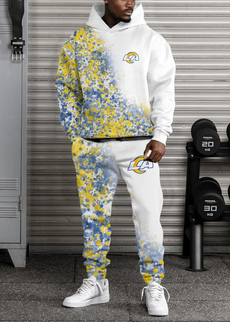 Los Angeles Rams Hoodie and Sweatpants Side View