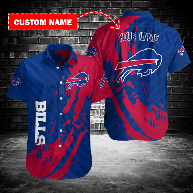 Buffalo Bills Personalized Button Shirt Sizing Chart