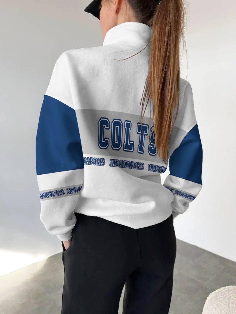 Indianapolis Colts Stand Collar Sweatshirt