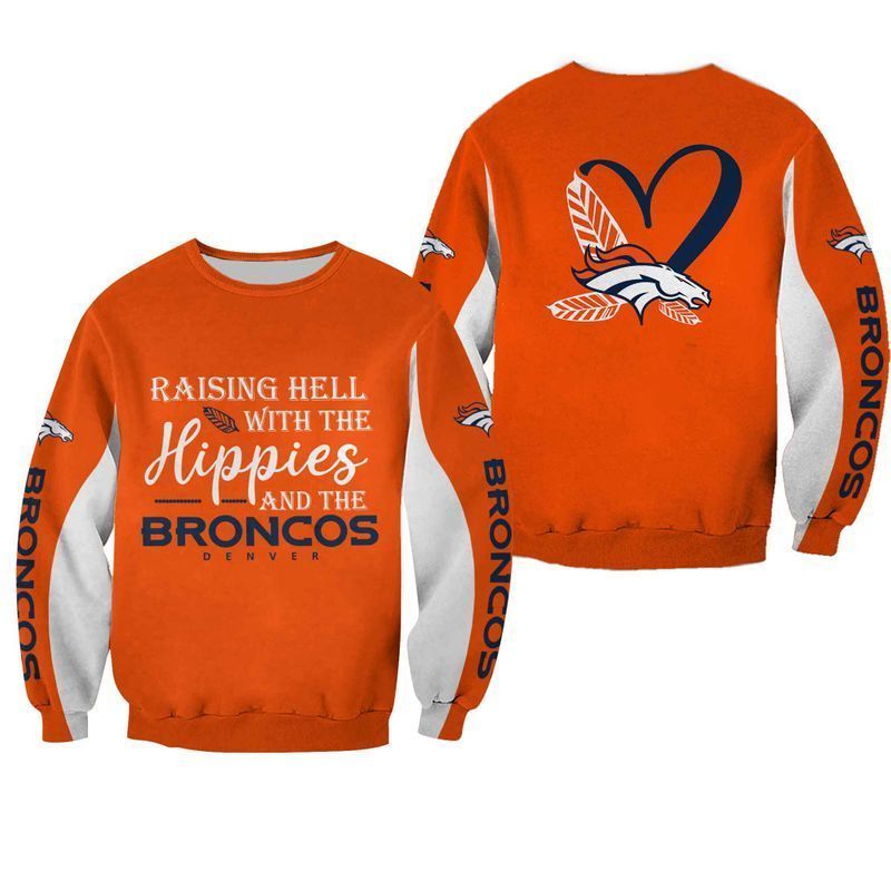 NFL Denver Broncos Limited Edition All Over Print Hoodie Sweatshirt