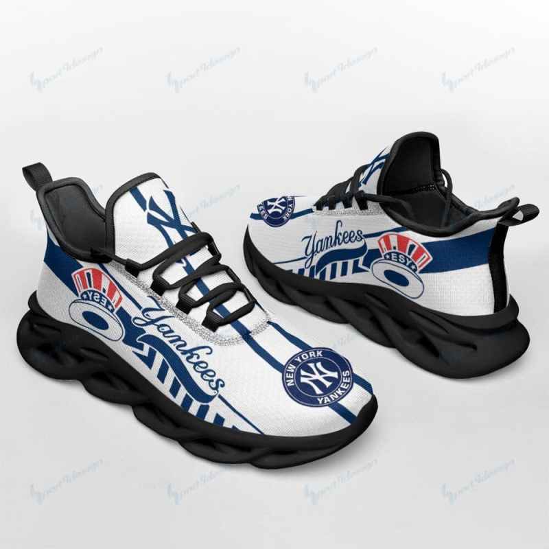New York Yankees Yezy Running Sneakers Back View