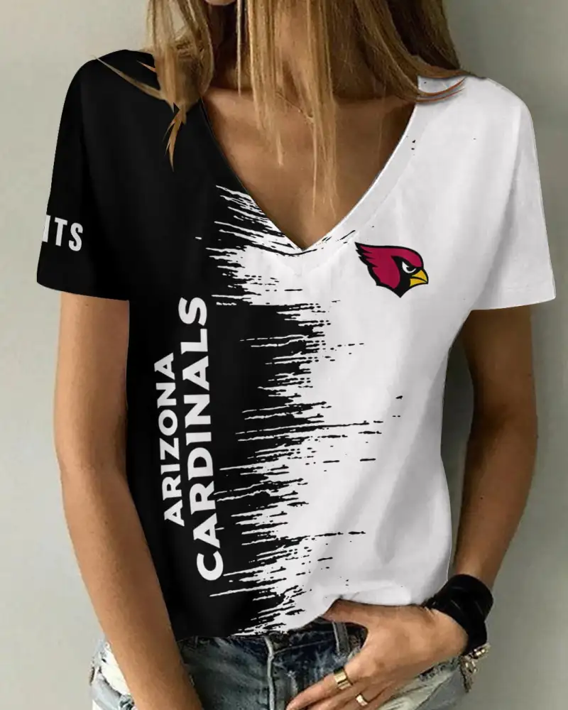 Arizona Cardinals Summer V-Neck Women's T-Shirt