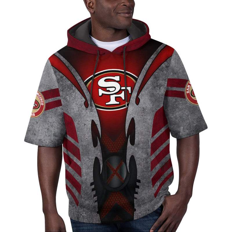 San Francisco 49ers Short Sleeve Hoodie