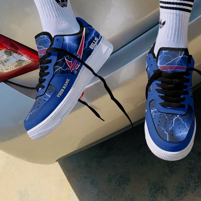 Buffalo Bills Personalized AF1 Shoes - Top View