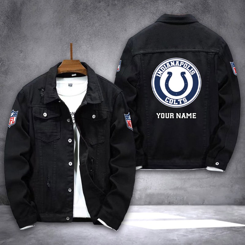 Indianapolis Colts Denim Jacket Back View