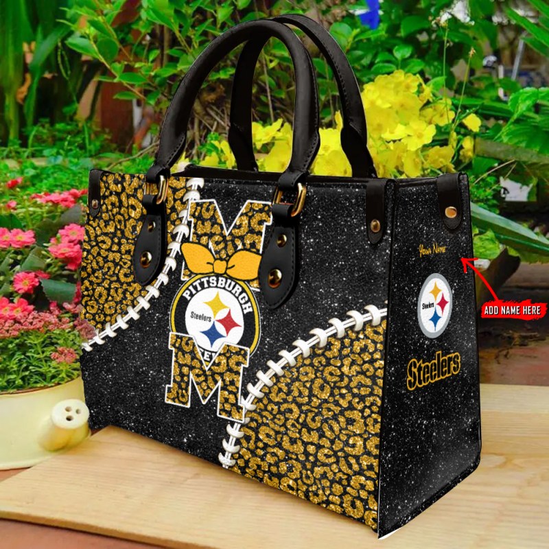 Pittsburgh Steelers Leather Hand Bag