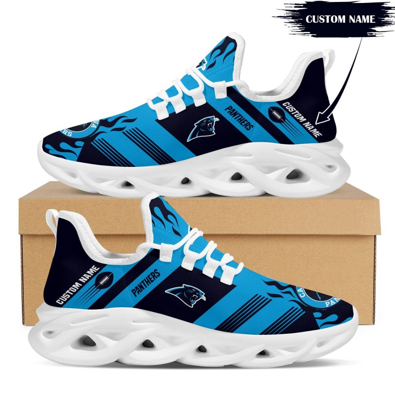 Carolina Panthers Yezy Running Sneakers