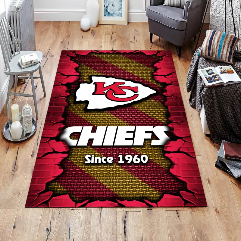 Kansas City Chiefs Living Room Rug