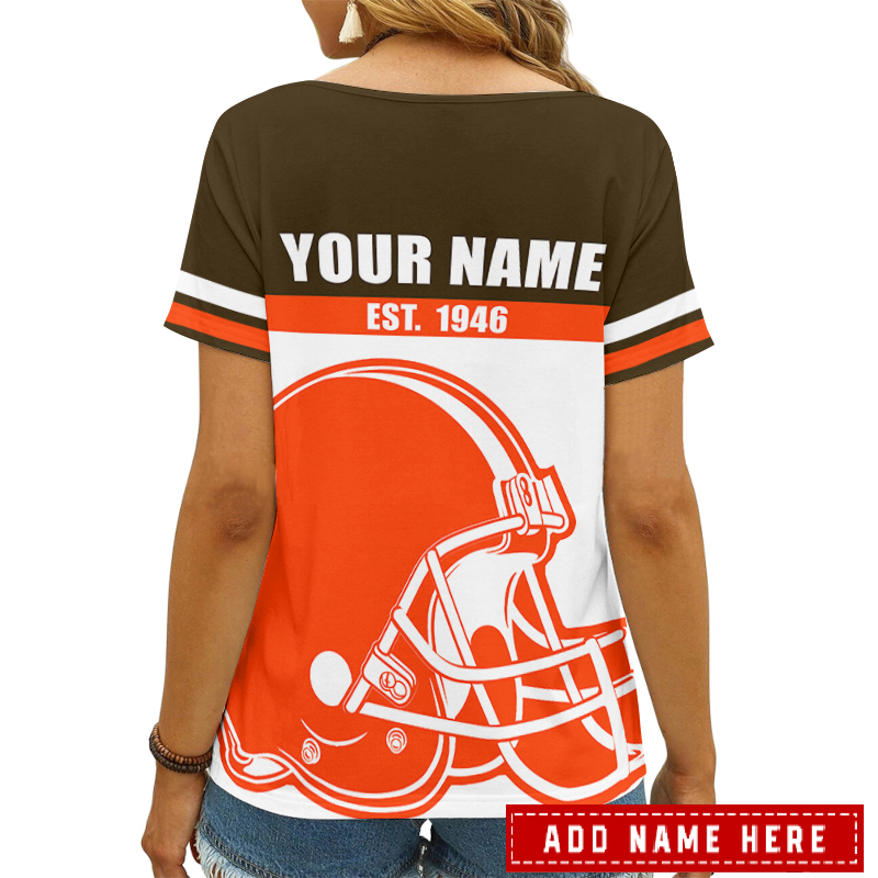 Cleveland Browns Women's V-neck T-shirt