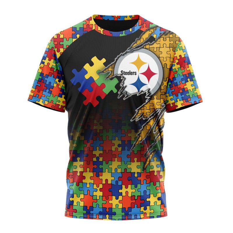 Pittsburgh Steelers Special Autism Awareness Hoodie Image 3