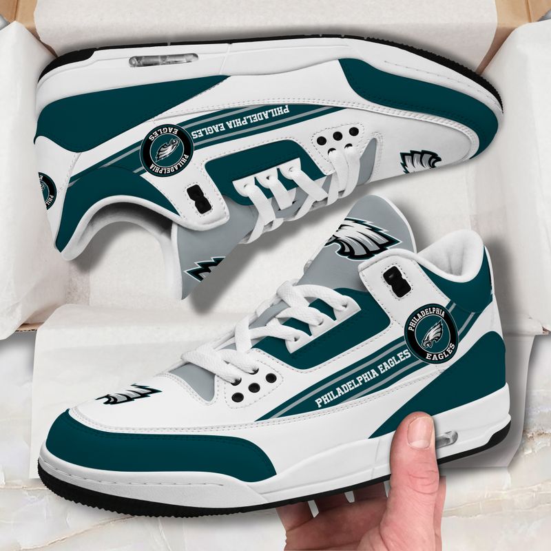 Philadelphia Eagles JD03 Genuine Leather Shoes