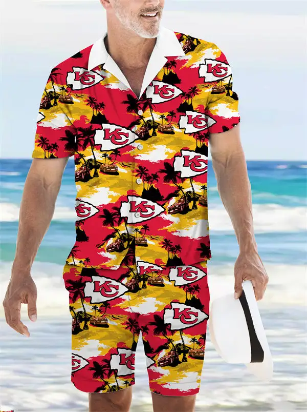 Kansas City Chiefs Combo Hawaiian Shirt and Shorts