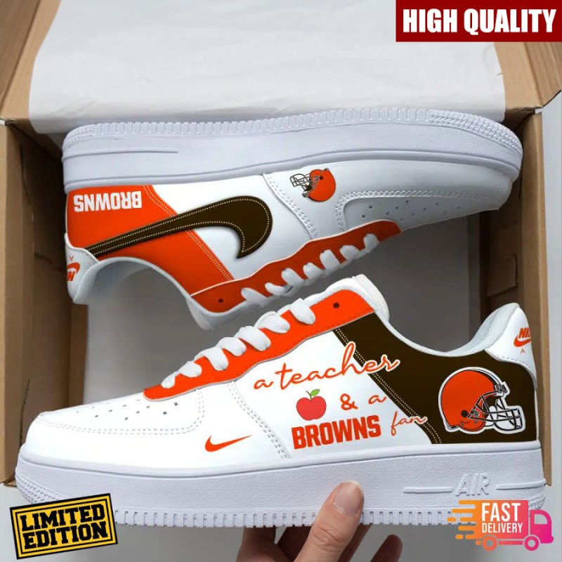 Cleveland Browns Personalized AF1-1 Sneakers