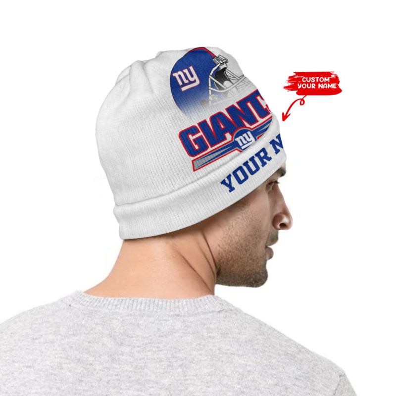 New York Giants Personalized Wool Beanie