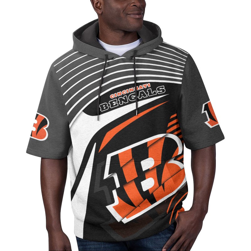 Cincinnati Bengals Short Sleeve Hoodie