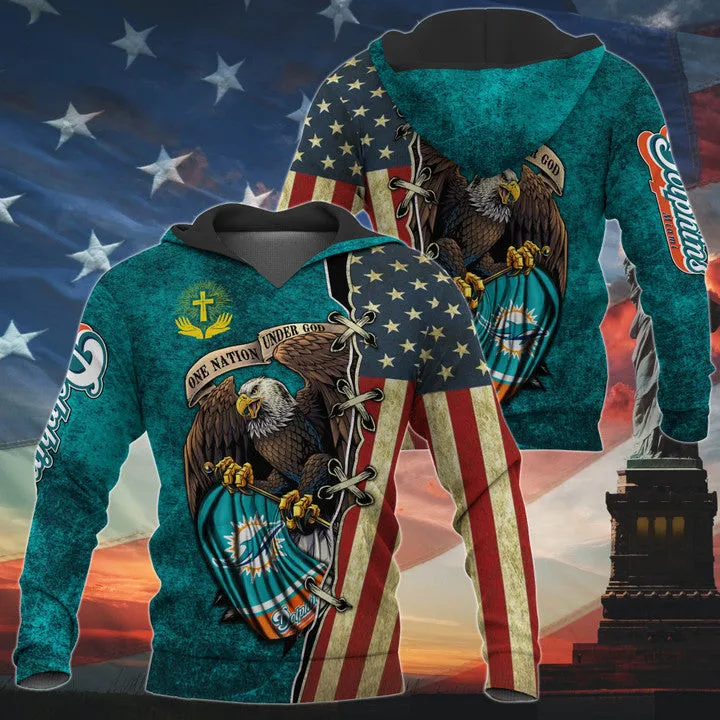 Miami Dolphins Full Zip Hoodie
