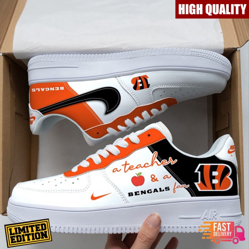 Cincinnati Bengals Custom Job Nike Air Force Shoes - Unique Fan Gear