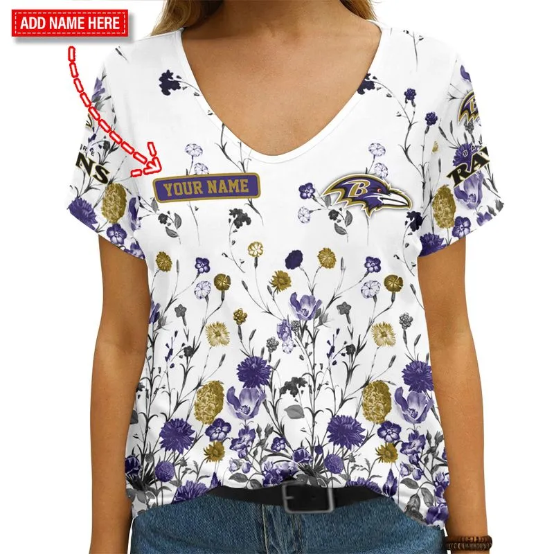 Baltimore Ravens V-neck T-shirt