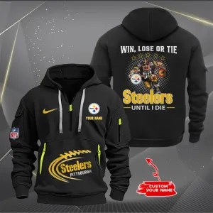 Pittsburgh Steelers New Personalized Quarter Zip Hoodie Limited Edition AZBTQZH000178