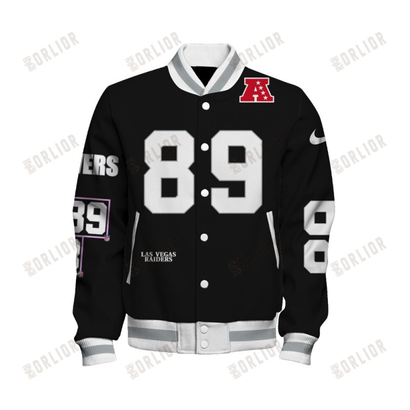 Las Vegas Raiders Varsity Jacket Back