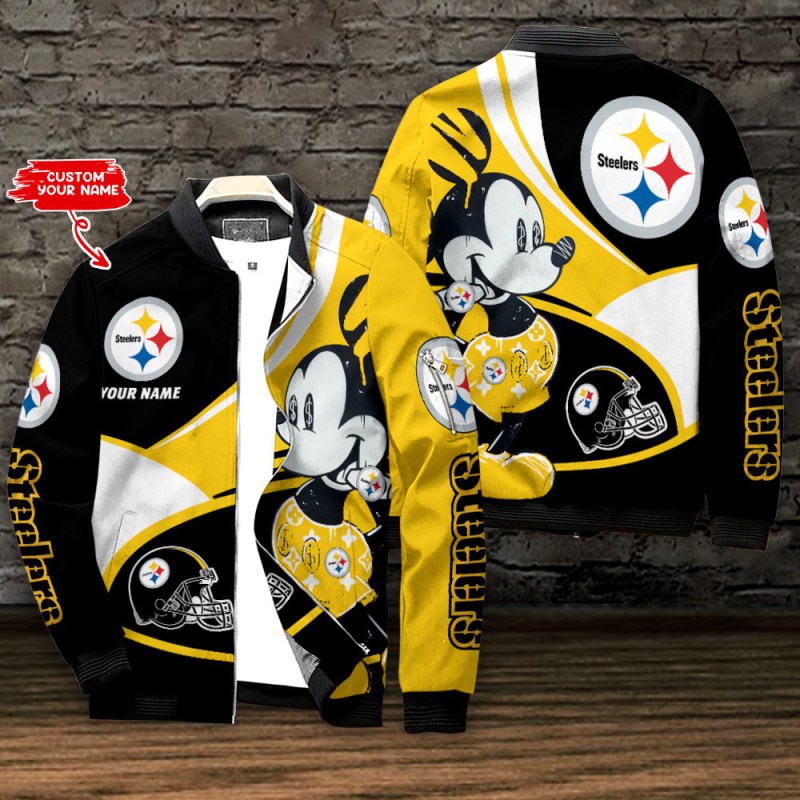 Pittsburgh Steelers Personalized Bomber Jacket