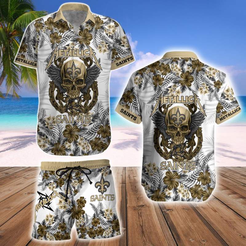 New Orleans Saints Hawaii Shirt & Shorts