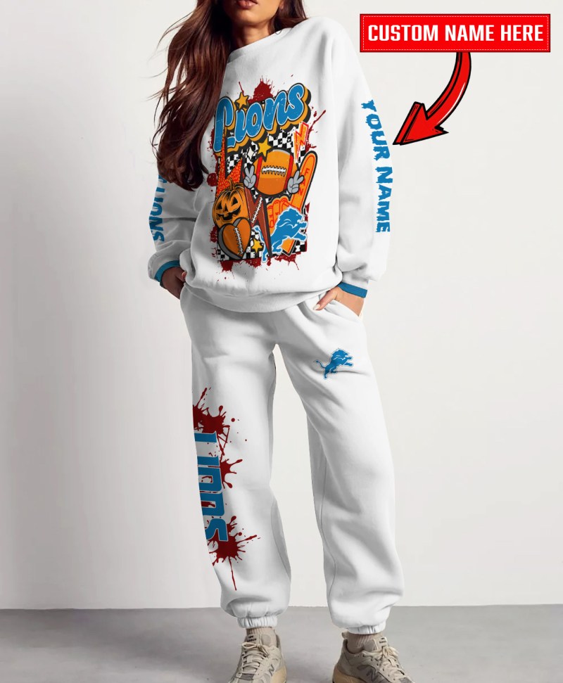 Detroit Lions Sweatshirt and Sweatpants Set