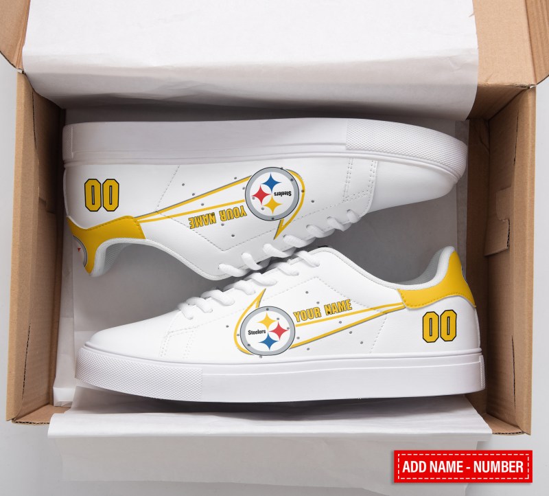 Pittsburgh Steelers Personalized SS Custom Sneakers Side View