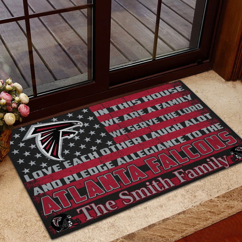Atlanta Falcons Personalized Doormat