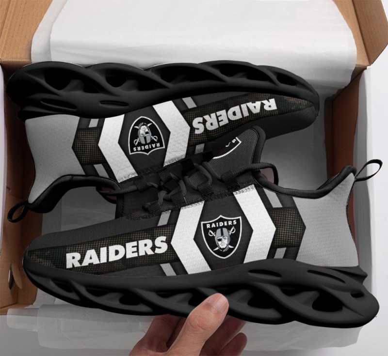 Las Vegas Raiders Yezy Running Sneakers Side View