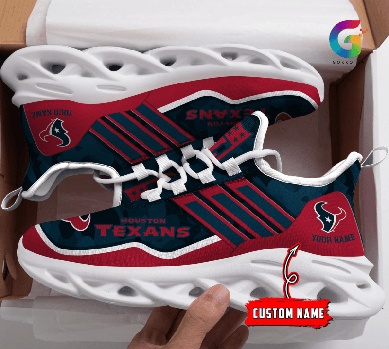 Houston Texans Personalized Yezy Running Sneakers