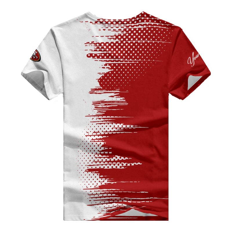 San Francisco 49ers Personalized Summer V-neck Women T-shirt