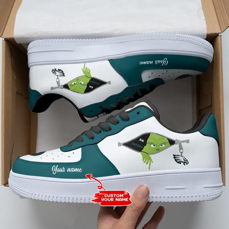 Eagles Personalized AF1 Shoes - Top View