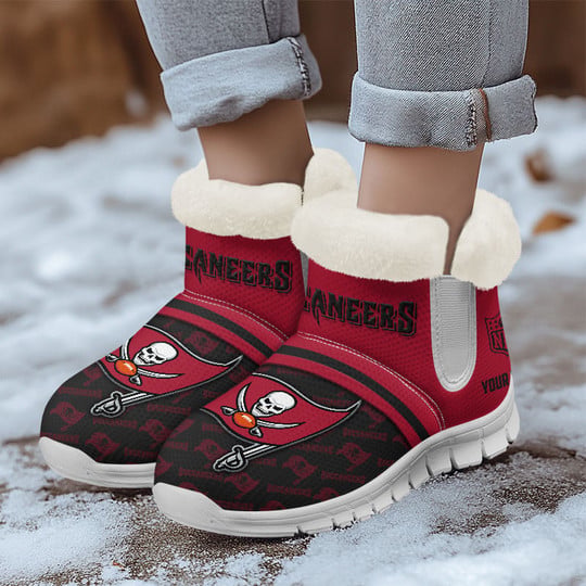 Tampa Bay Buccaneers Comfy Winter Snow Boots