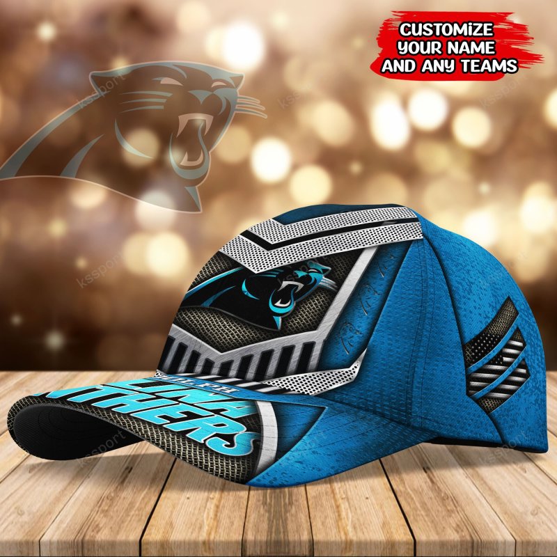 Carolina Panthers Personalized Classic Cap - Side View