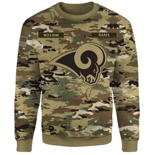Los Angeles Rams Personalized Ugly Christmas Sweater