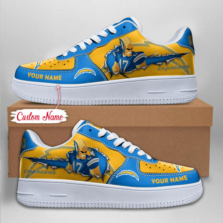 Los Angeles Chargers Sneakers Side View