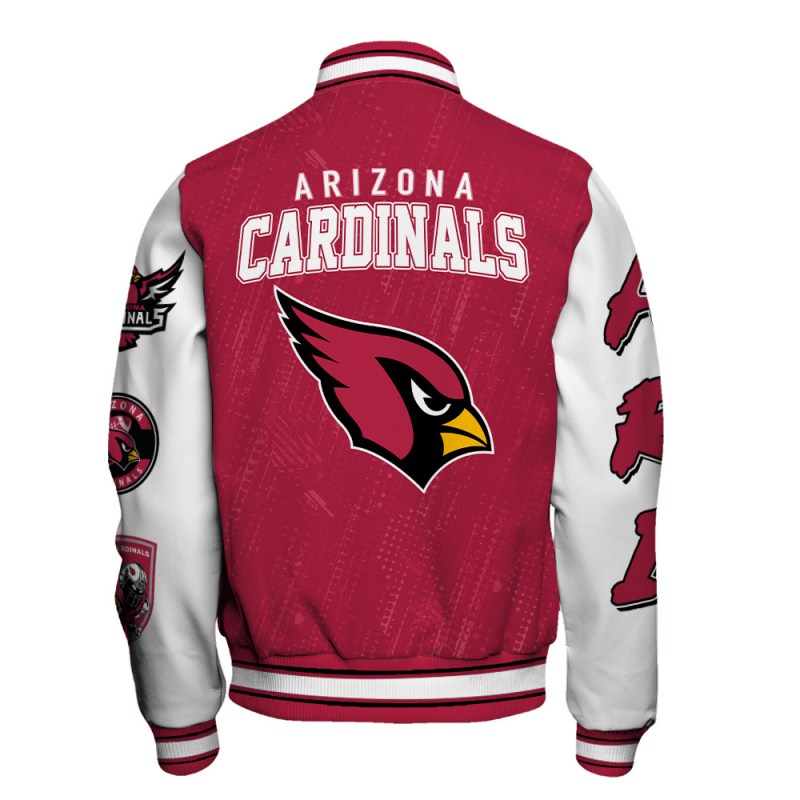 Arizona Cardinals Varsity Jacket details