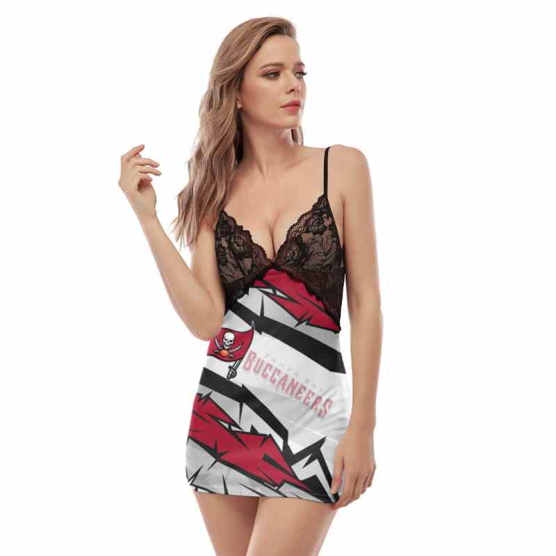 Tampa Bay Buccaneers Lace Back Strap Slip Dress