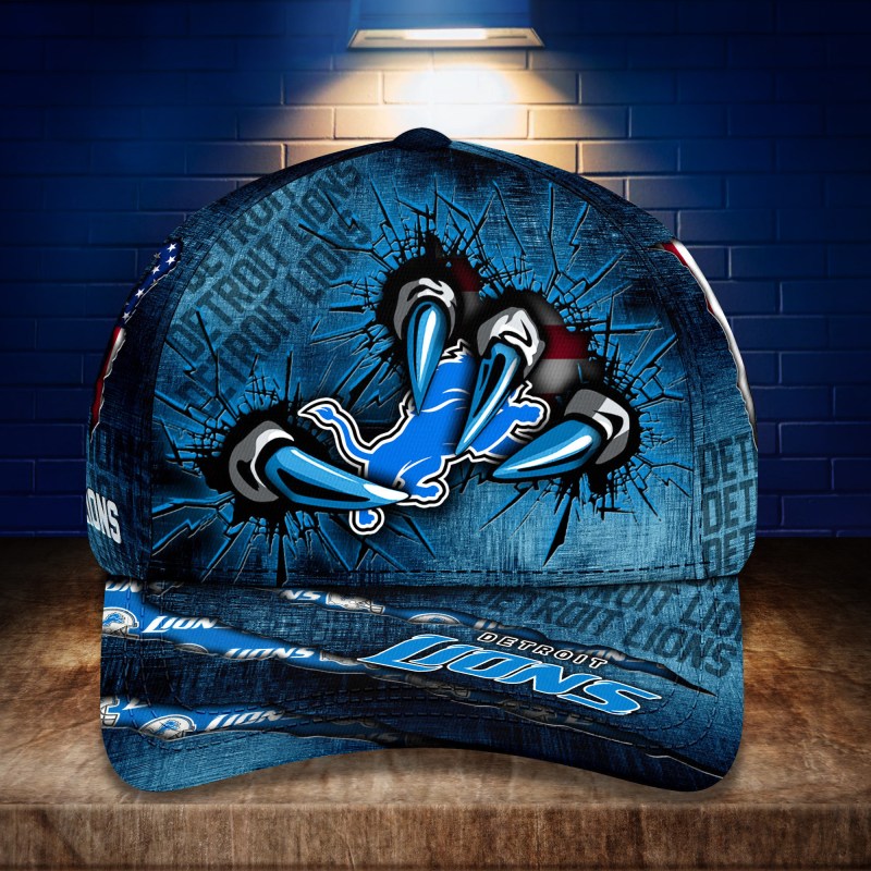 Detroit Lions Personalized Classic Cap