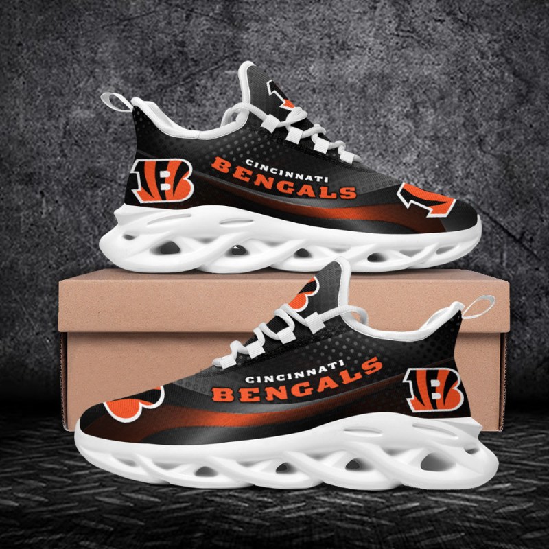 Cincinnati Bengals Yezy Running Sneakers Side View