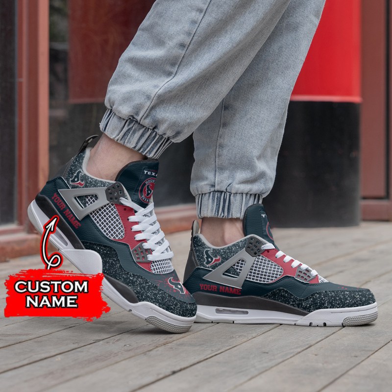 Houston Texans Personalized AJ4 Sneaker